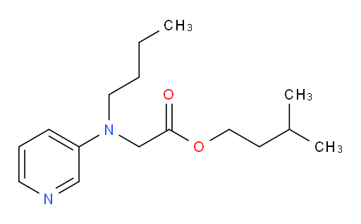 isopentyl 2-(butyl(pyridin-3-yl)amino)acetate