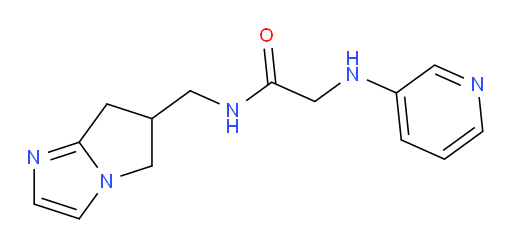 N-((6,7-dihydro-5H-pyrrolo[1,2-a]imidazol-6-yl)methyl)-2-(pyridin-3-ylamino)acetamide