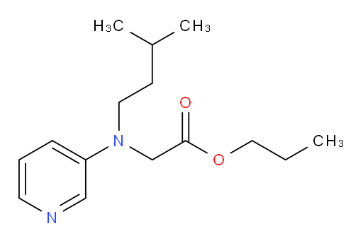 propyl 2-(isopentyl(pyridin-3-yl)amino)acetate