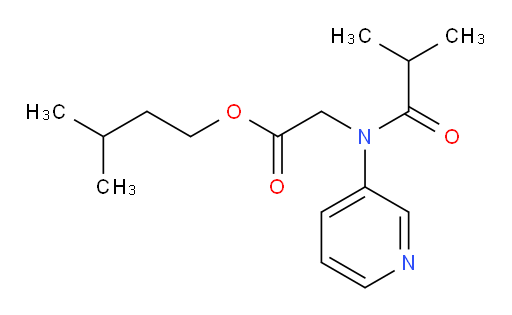 isopentyl 2-(N-(pyridin-3-yl)isobutyramido)acetate