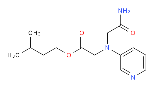 isopentyl 2-((2-amino-2-oxoethyl)(pyridin-3-yl)amino)acetate