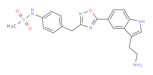 N-[4-[[5-[3-(2-Aminoethyl)-1H-indol-5-yl]-1,2,4-oxadiazol-3-yl]methyl]phenyl]methanesulfonamide