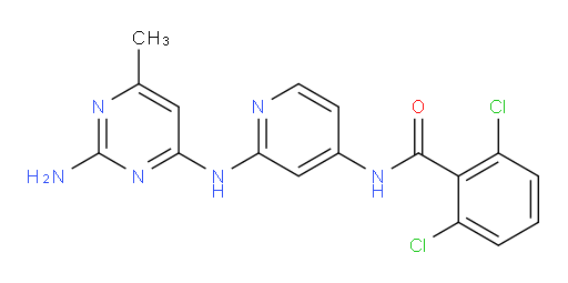 N-[2-[(2-Amino-6-methyl-4-pyrimidinyl)amino]-4-pyridinyl]-2,6-dichlorobenzamide