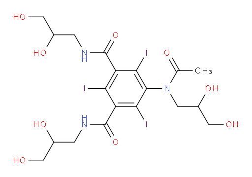 5-[Acetyl(2,3-dihydroxy-propyl)amino]-N1,N3-bis(2,3-dihydroxy-propyl)-2,4,6-triiodo-1,3-benzenedicarboxamide
