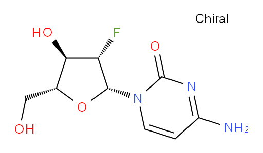 4-amino-1-((2R,3S,4R,5R)-3-fluoro-4-hydroxy-5-(hydroxymethyl)tetrahydrofuran-2-yl)pyrimidin-2(1H)-one