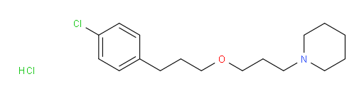 1-(3-(3-(4-chlorophenyl)propoxy)propyl)piperidine hydrochloride
