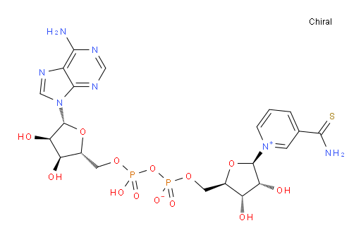 1-((2R,3R,4S,5R)-5-((((((((2R,3S,4R,5R)-5-(6-amino-9H-purin-9-yl)-3,4-dihydroxytetrahydrofuran-2-yl)methoxy)(hydroxy)phosphoryl)oxy)oxidophosphoryl)oxy)methyl)-3,4-dihydroxytetrahydrofuran-2-yl)-3-carbamothioylpyridin-1-ium