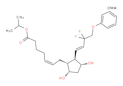AFP-168;TAFLUPROST;15,15-DIFLUORO-9ALPHA,11ALPHA-DIHYDROXY-16-PHENOXY-17,18,19,20-TETRANOR-PROSTA-5Z,13E-DIEN-1-OIC ACID, ISOPROPYL ESTER;(5Z)-7-[(1R,2R,3R,5S)-2-[(1E)-3,3-Difluoro-4-phenoxy-1-buten-1-yl]-3,5-dihydroxycyclopentyl]-5-heptenoic acid 1-methylethyl ester