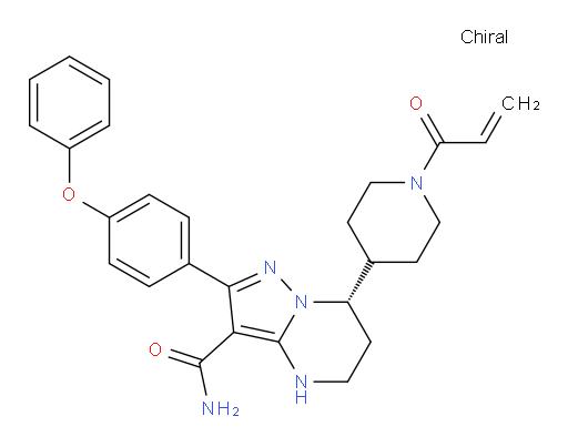 (S)-7-(1-acryloylpiperidin-4-yl)-2-(4-phenoxyphenyl)-4,5,6,7-tetrahydropyrazolo[1,5-a]pyrimidine-3-carboxamide