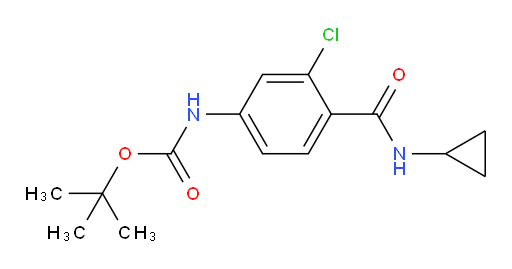 tert-butyl N-[3-chloro-4-(cyclopropylcarbamoyl)phenyl]carbamate