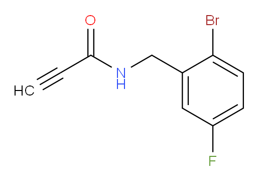 N-[(2-bromo-5-fluorophenyl)methyl]prop-2-ynamide