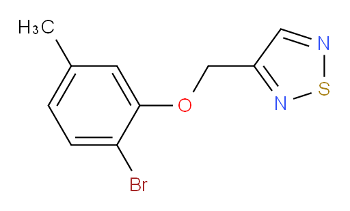 3-[(2-bromo-5-methylphenoxy)methyl]-1,2,5-thiadiazole