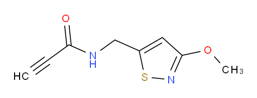 N-[(3-methoxy-1,2-thiazol-5-yl)methyl]prop-2-ynamide