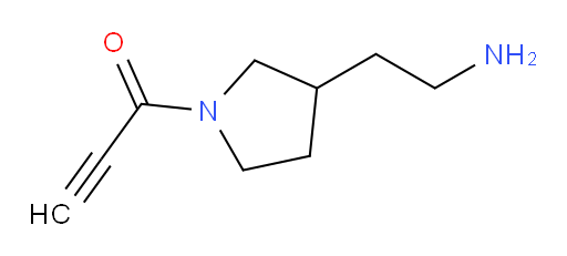 1-[3-(2-aminoethyl)pyrrolidin-1-yl]prop-2-yn-1-one
