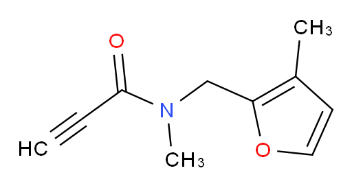 N-methyl-N-[(3-methylfuran-2-yl)methyl]prop-2-ynamide