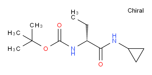 tert-butyl N-[(1R)-1-(cyclopropylcarbamoyl)propyl]carbamate