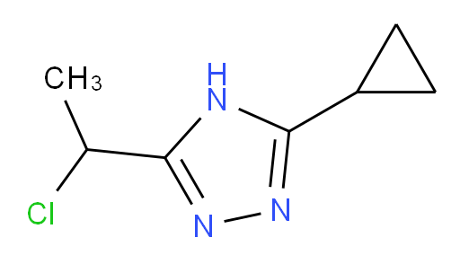 3-(1-chloroethyl)-5-cyclopropyl-4H-1,2,4-triazole