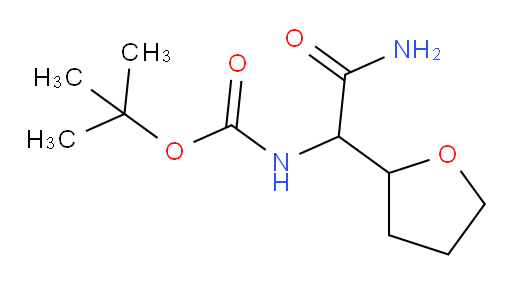 tert-butyl N-[carbamoyl(oxolan-2-yl)methyl]carbamate