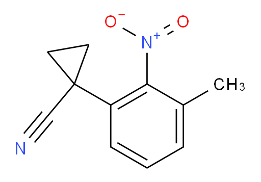 1-(3-methyl-2-nitrophenyl)cyclopropanecarbonitrile