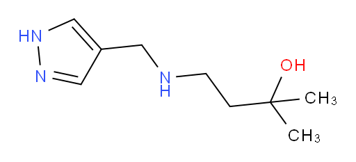 4-(((1H-pyrazol-4-yl)methyl)amino)-2-methylbutan-2-ol