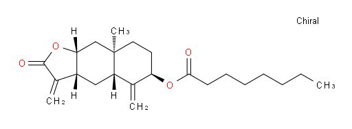 (3aR,4aR,6R,8aR,9aR)-8a-methyl-3,5-dimethylene-2-oxododecahydronaphtho[2,3-b]furan-6-yl octanoate