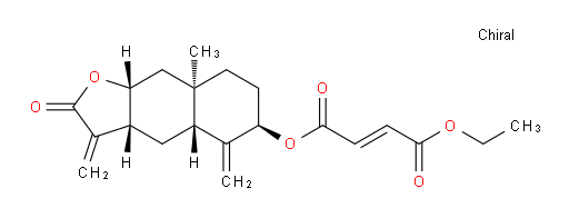 ethyl ((3aR,4aR,6R,8aR,9aR)-8a-methyl-3,5-dimethylene-2-oxododecahydronaphtho[2,3-b]furan-6-yl) fumarate