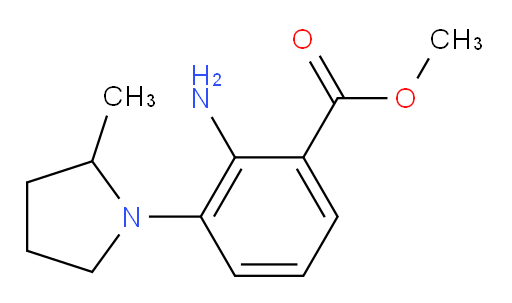 methyl 2-amino-3-(2-methylpyrrolidin-1-yl)benzoate