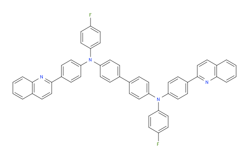 N4,N4'-bis(4-fluorophenyl)-N4,N4'-bis(4-(quinolin-2-yl)phenyl)-[1,1'-biphenyl]-4,4'-diamine