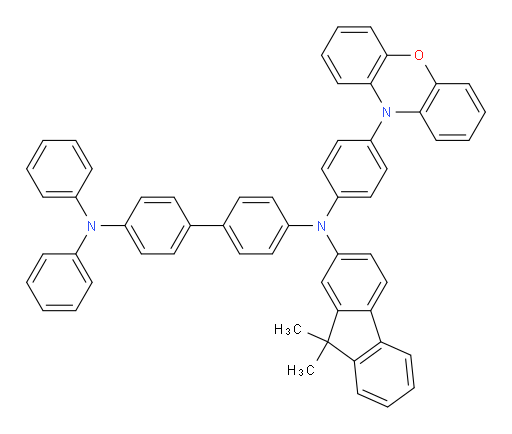 N4-(4-(10H-phenoxazin-10-yl)phenyl)-N4-(9,9-dimethyl-9H-fluoren-2-yl)-N4',N4'-diphenyl-[1,1'-biphenyl]-4,4'-diamine