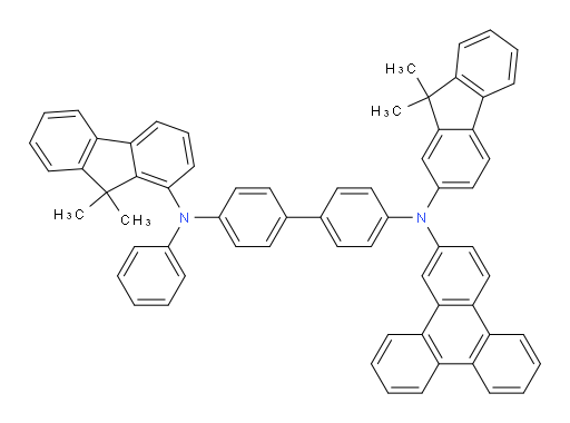 N4-(9,9-dimethyl-9H-fluoren-1-yl)-N4'-(9,9-dimethyl-9H-fluoren-2-yl)-N4-phenyl-N4'-(triphenylen-2-yl)-[1,1'-biphenyl]-4,4'-diamine