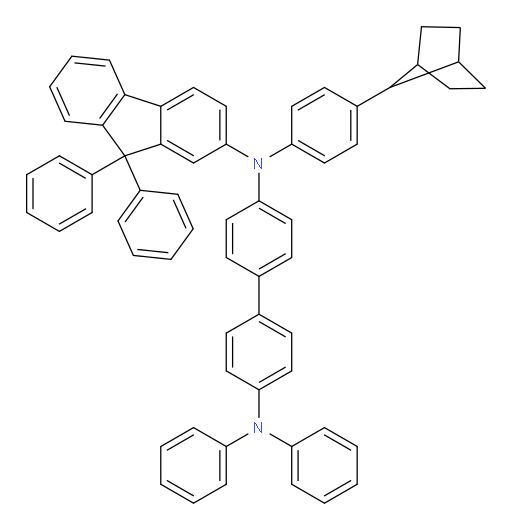 N4-(4-(bicyclo[2.2.1]heptan-7-yl)phenyl)-N4-(9,9-diphenyl-9H-fluoren-2-yl)-N4',N4'-diphenyl-[1,1'-biphenyl]-4,4'-diamine