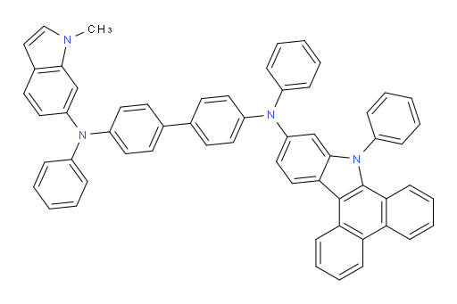 N4-(1-methyl-1H-indol-6-yl)-N4,N4'-diphenyl-N4'-(9-phenyl-9H-dibenzo[a,c]carbazol-11-yl)-[1,1'-biphenyl]-4,4'-diamine