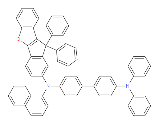 N4-(10,10-diphenyl-10H-indeno[1,2-b]benzofuran-2-yl)-N4-(naphthalen-1-yl)-N4',N4'-diphenyl-[1,1'-biphenyl]-4,4'-diamine