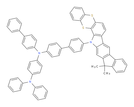 N1-([1,1'-biphenyl]-4-yl)-N1-(4'-(13,13-dimethylbenzo[5,6][1,4]dithiino[2,3-a]indeno[1,2-h]carbazol-15(13H)-yl)-[1,1'-biphenyl]-4-yl)-N4,N4-diphenylbenzene-1,4-diamine