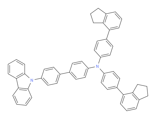 4'-(9H-carbazol-9-yl)-N,N-bis(4-(2,3-dihydro-1H-inden-4-yl)phenyl)-[1,1'-biphenyl]-4-amine