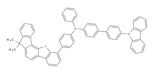 4'-(9H-carbazol-9-yl)-N-(4-(7,7-dimethyl-7H-benzo[b]fluoreno[3,4-d]thiophen-1-yl)phenyl)-N-phenyl-[1,1'-biphenyl]-4-amine