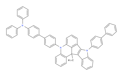 4'-(9-([1,1'-biphenyl]-4-yl)-13c-methyl-9,13c-dihydro-5H-indolo[3',2':4,5]cyclopenta[1,2,3-kl]acridin-5-yl)-N,N-diphenyl-[1,1'-biphenyl]-4-amine