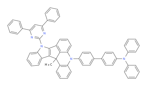 4'-(9-(4,6-diphenylpyrimidin-2-yl)-13c-methyl-9,13c-dihydro-5H-indolo[3',2':4,5]cyclopenta[1,2,3-kl]acridin-5-yl)-N,N-diphenyl-[1,1'-biphenyl]-4-amine