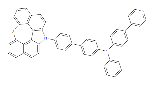 4'-(12H-6-thia-12-azaindeno[2,1,7,6-ghij]pleiaden-12-yl)-N-phenyl-N-(4-(pyridin-4-yl)phenyl)-[1,1'-biphenyl]-4-amine