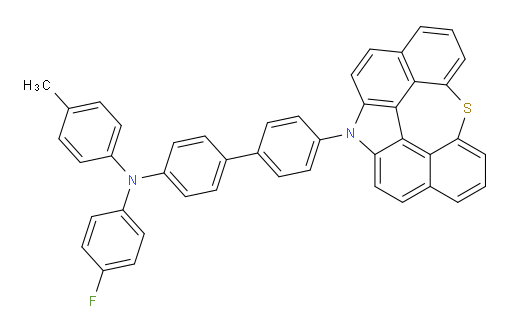 4'-(12H-6-thia-12-azaindeno[2,1,7,6-ghij]pleiaden-12-yl)-N-(4-fluorophenyl)-N-(p-tolyl)-[1,1'-biphenyl]-4-amine