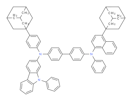 N4-(4-(adamantan-1-yl)naphthalen-1-yl)-N4'-(4-(adamantan-1-yl)phenyl)-N4-phenyl-N4'-(9-phenyl-9H-carbazol-2-yl)-[1,1'-biphenyl]-4,4'-diamine