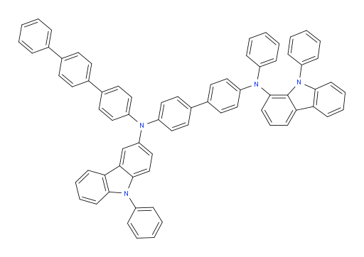 N4-([1,1':4',1''-terphenyl]-4-yl)-N4'-phenyl-N4'-(9-phenyl-9H-carbazol-1-yl)-N4-(9-phenyl-9H-carbazol-3-yl)-[1,1'-biphenyl]-4,4'-diamine
