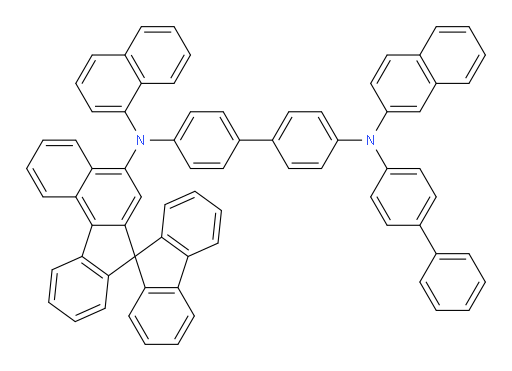 N4-([1,1'-biphenyl]-4-yl)-N4'-(naphthalen-1-yl)-N4-(naphthalen-2-yl)-N4'-(spiro[benzo[c]fluorene-7,9'-fluoren]-5-yl)-[1,1'-biphenyl]-4,4'-diamine