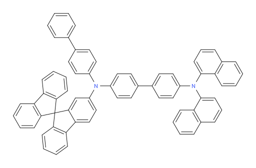 N4-(9,9'-spirobi[fluoren]-7-yl)-N4-([1,1'-biphenyl]-4-yl)-N4',N4'-di(naphthalen-1-yl)-[1,1'-biphenyl]-4,4'-diamine