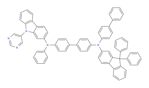 N4-([1,1'-biphenyl]-4-yl)-N4-(9,9-diphenyl-9H-fluoren-2-yl)-N4'-phenyl-N4'-(9-(pyrimidin-5-yl)-9H-carbazol-2-yl)-[1,1'-biphenyl]-4,4'-diamine