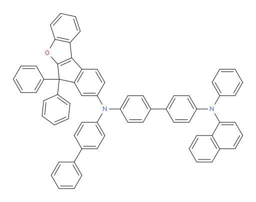 N4-([1,1'-biphenyl]-4-yl)-N4-(6,6-diphenyl-6H-indeno[2,1-b]benzofuran-8-yl)-N4'-(naphthalen-1-yl)-N4'-phenyl-[1,1'-biphenyl]-4,4'-diamine