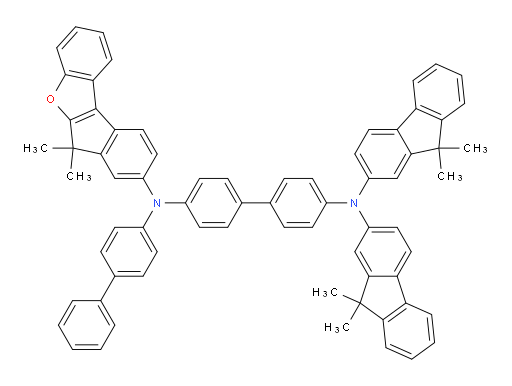N4-([1,1'-biphenyl]-4-yl)-N4-(6,6-dimethyl-6H-indeno[2,1-b]benzofuran-8-yl)-N4',N4'-bis(9,9-dimethyl-9H-fluoren-2-yl)-[1,1'-biphenyl]-4,4'-diamine