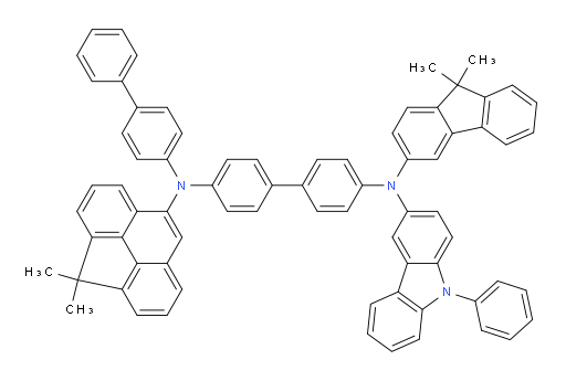 N4-([1,1'-biphenyl]-4-yl)-N4-(4,4-dimethyl-4H-cyclopenta[def]phenanthren-8-yl)-N4'-(9,9-dimethyl-9H-fluoren-3-yl)-N4'-(9-phenyl-9H-carbazol-3-yl)-[1,1'-biphenyl]-4,4'-diamine