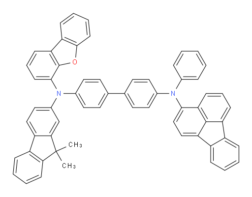 N4-(dibenzo[b,d]furan-4-yl)-N4-(9,9-dimethyl-9H-fluoren-2-yl)-N4'-(fluoranthen-3-yl)-N4'-phenyl-[1,1'-biphenyl]-4,4'-diamine