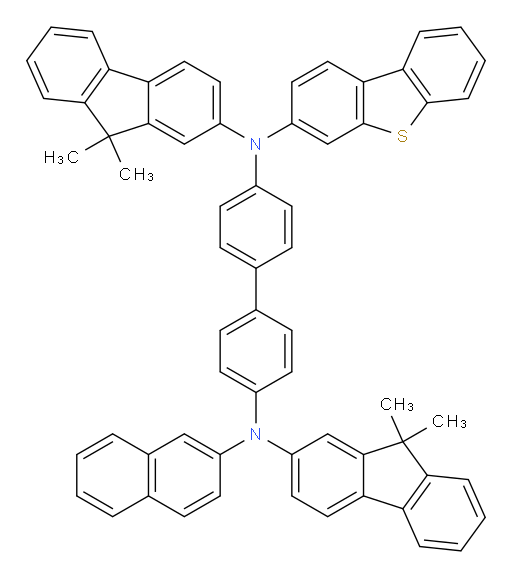 N4-(dibenzo[b,d]thiophen-3-yl)-N4,N4'-bis(9,9-dimethyl-9H-fluoren-2-yl)-N4'-(naphthalen-2-yl)-[1,1'-biphenyl]-4,4'-diamine